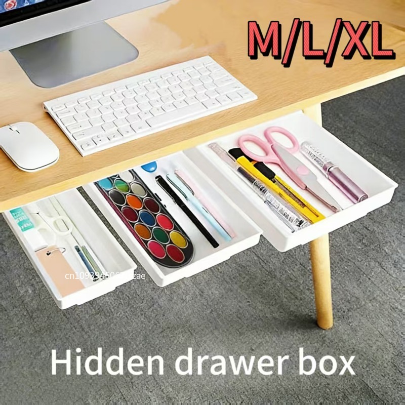 Desk Drawer Unit - 1 szt. Biała Samoprzylepna Szufladka do