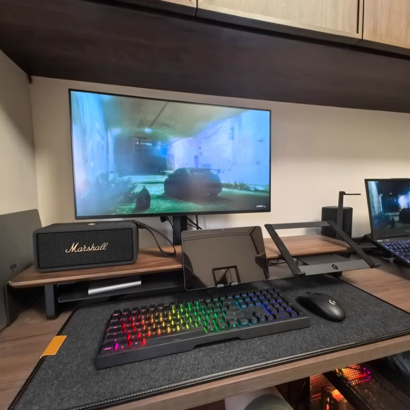 Desk Setup For Laptop And Monitor - Modułowy podstawka pod monitor Ergonomiczny organizer