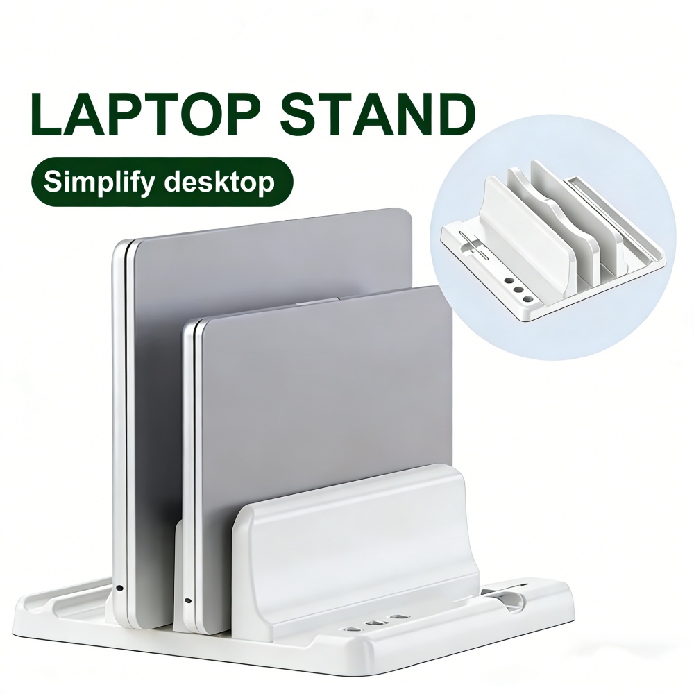 Vertical Laptop Stand - Regulowany stojak na laptopa, pionowy, oszczędza