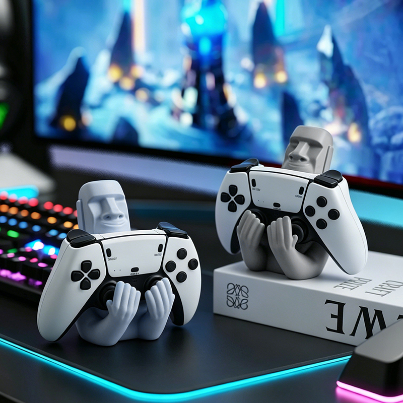 Desk Setup Ps5 - Zabawny uchwyt na gamepad z żywicy