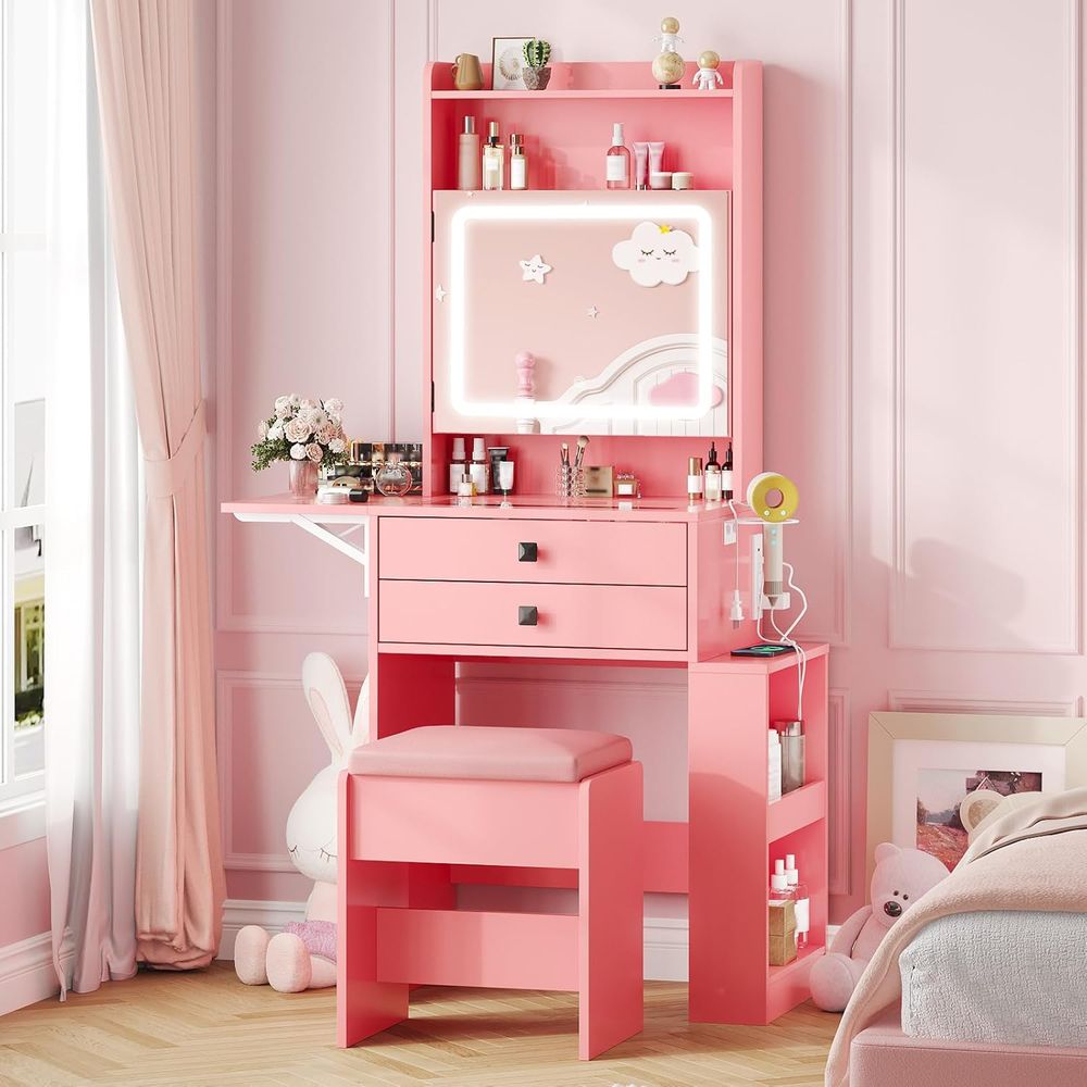 Mały toaletka Vabches z panele – Desk Setup Small recenzja i cena