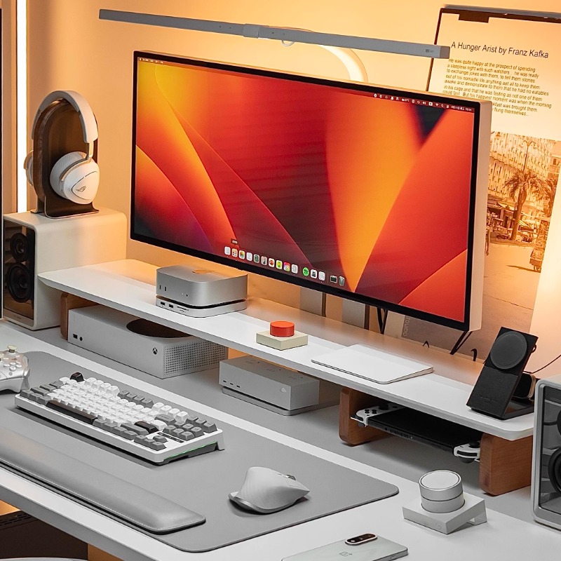 Nowoczesny podnośnik monitora  – Desk Setup For Laptop And Monitor recenzja i cena