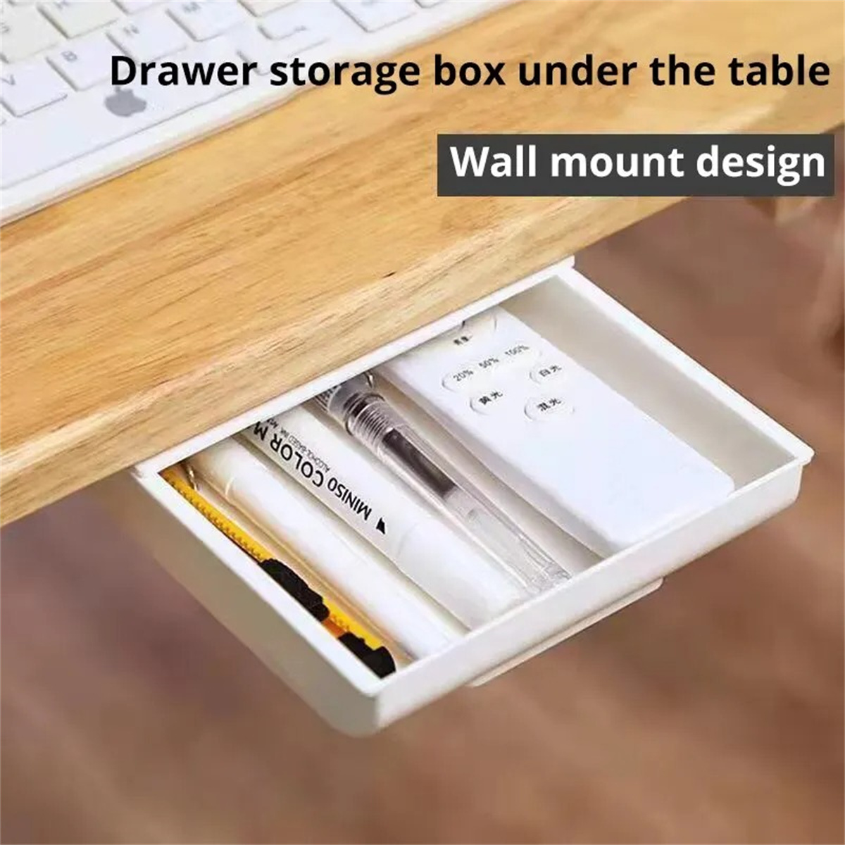 1 szt. Biała Samoprzylepna Szu – Desk Drawer Unit recenzja i cena