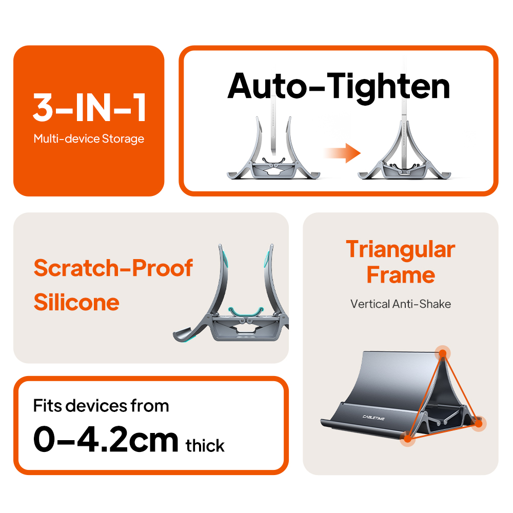 CABLETIME Pionowy stojak na la – Vertical Laptop Stand recenzja i cena