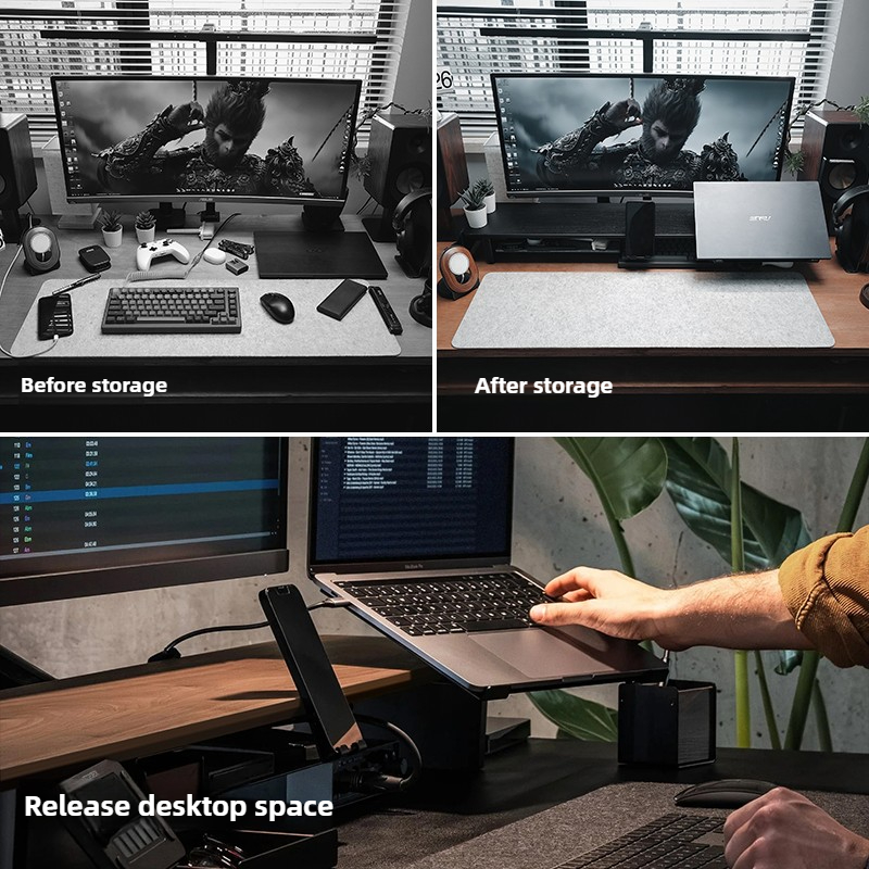 Modułowy podstawka pod monitor – Desk Setup For Laptop And Monitor recenzja i cena