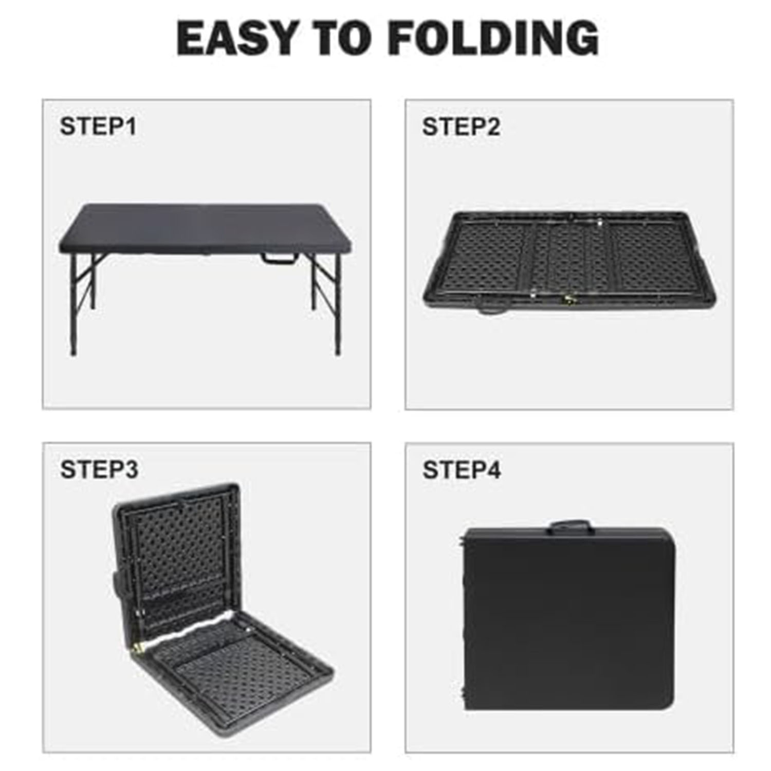 Składany stół 120 cm z regulac – Desk Setup Clean recenzja i cena