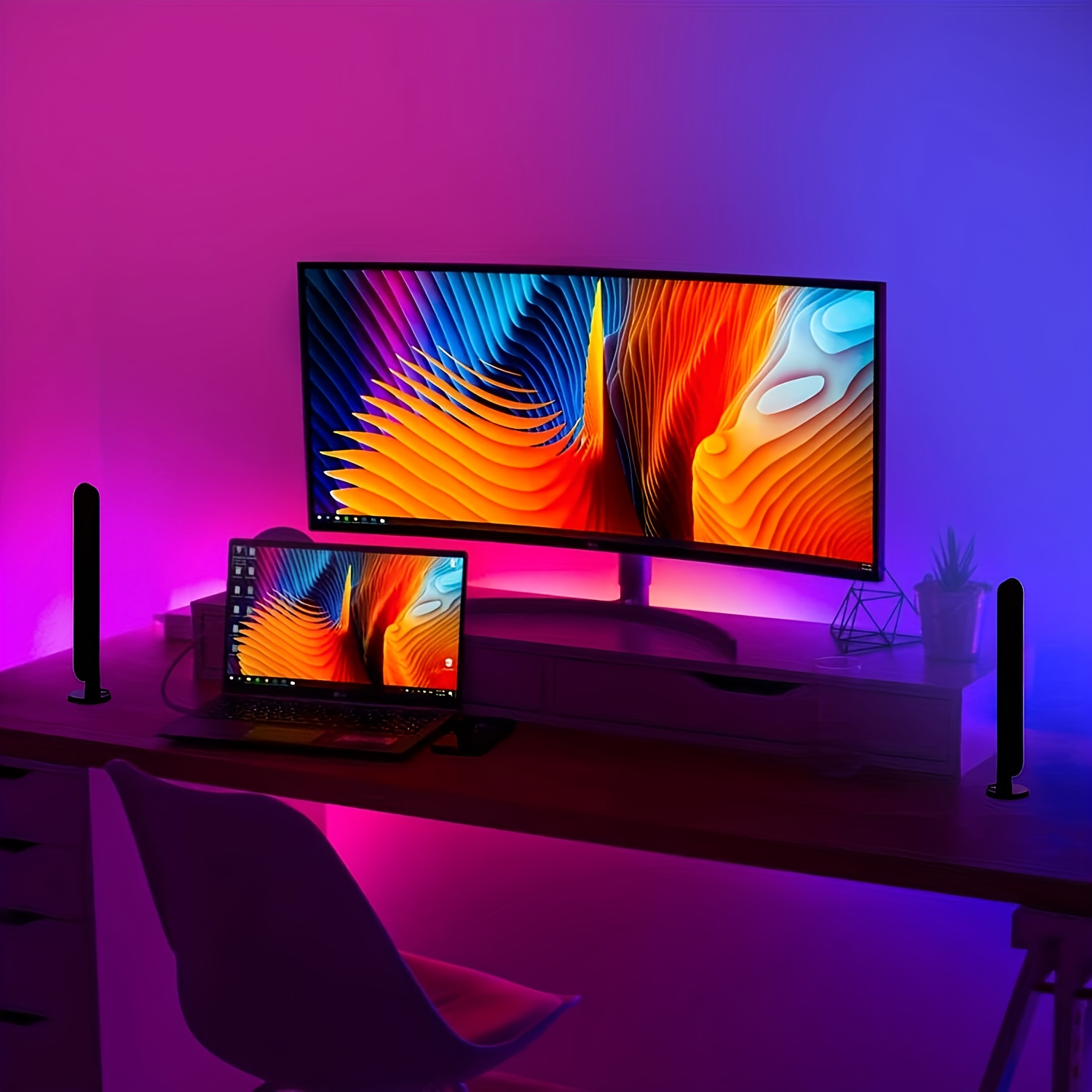 1/2 szt. LED Smart RGB Listwy  – Desk Setup Background recenzja i cena