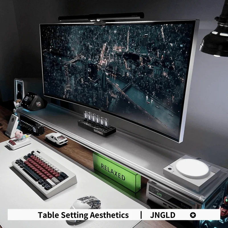 Aluminiowy Stojak na Monitor A – Desk Setup For Laptop And Monitor recenzja i cena