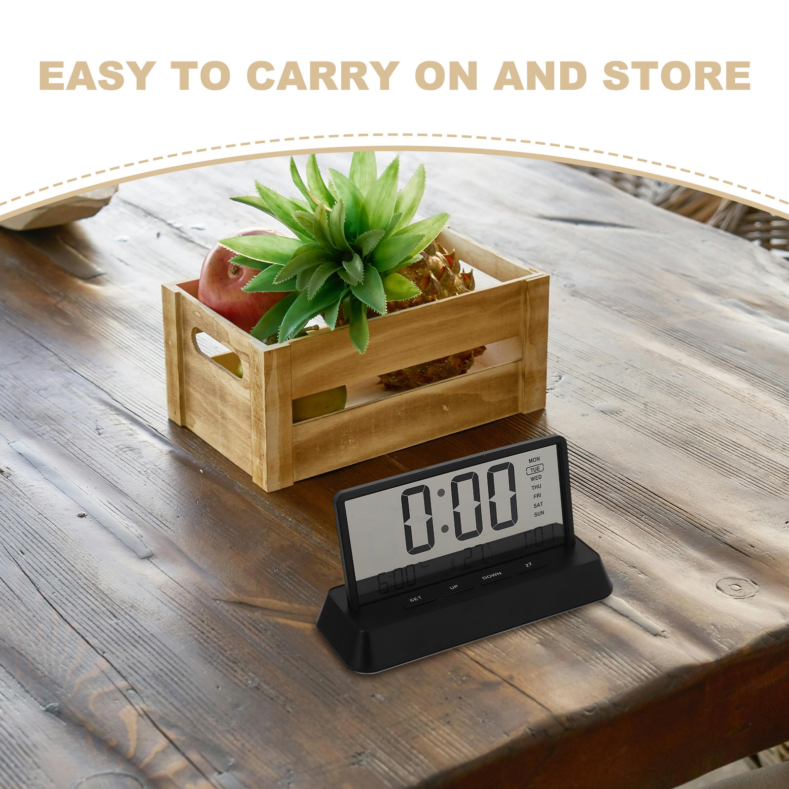 Cyfrowy budzik mały, kompaktow – Desk Setup Small recenzja i cena
